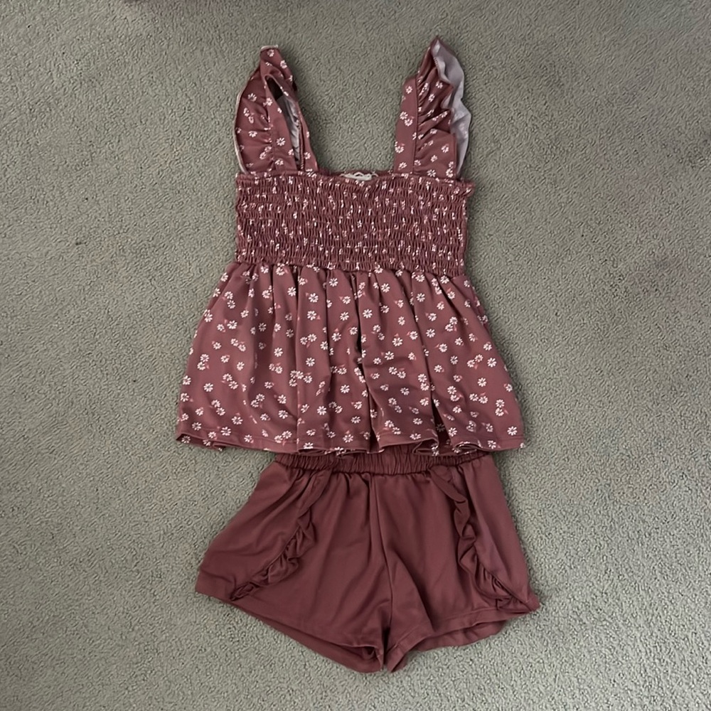 Blush Tank top set